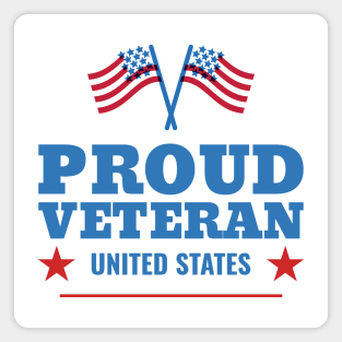 Proud Veteran USA Veterans Day Magnet